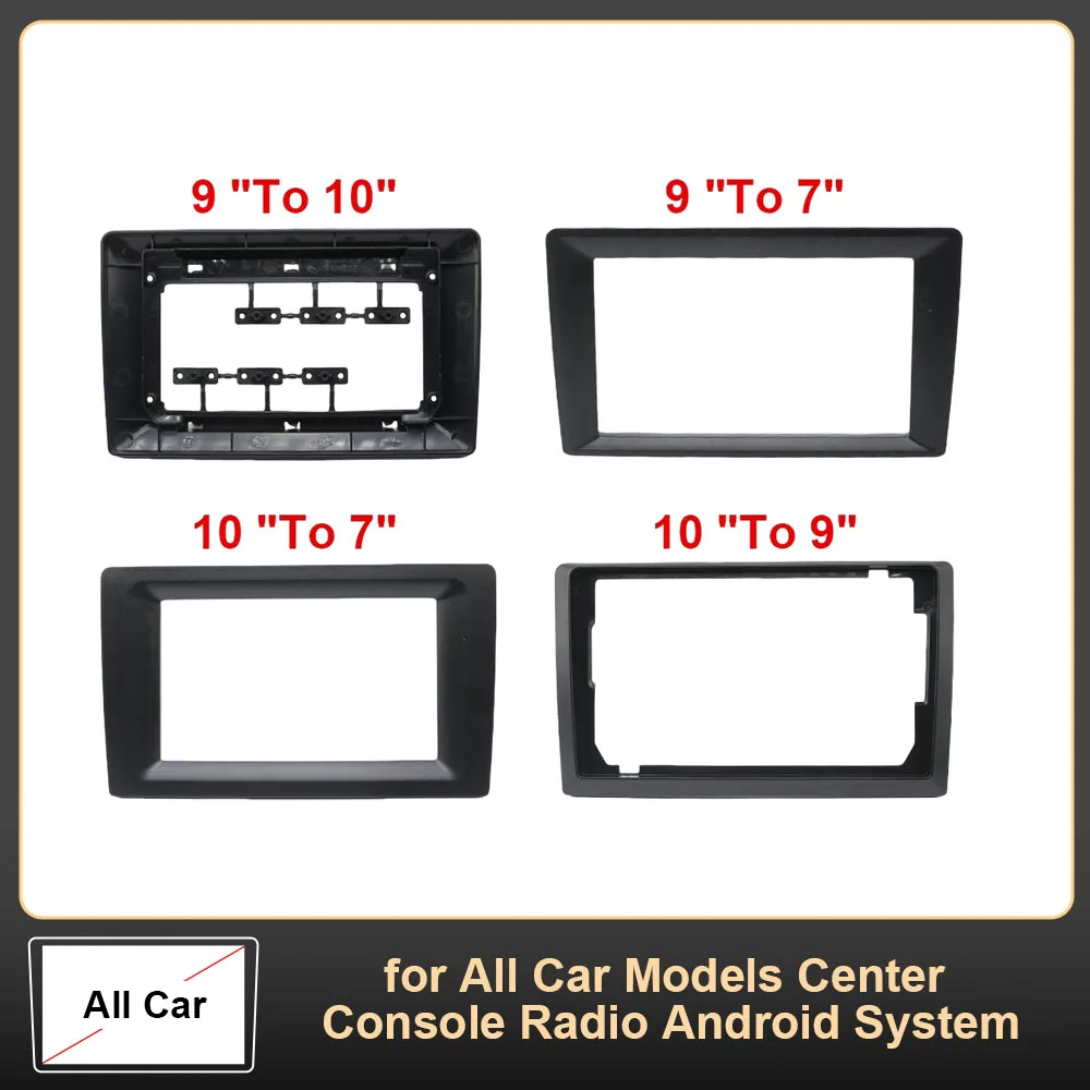 

Доступны различные размеры для всех моделей автомобилей. 2-DIN автомагнитола в рамке для центральной консоли с системой Android.