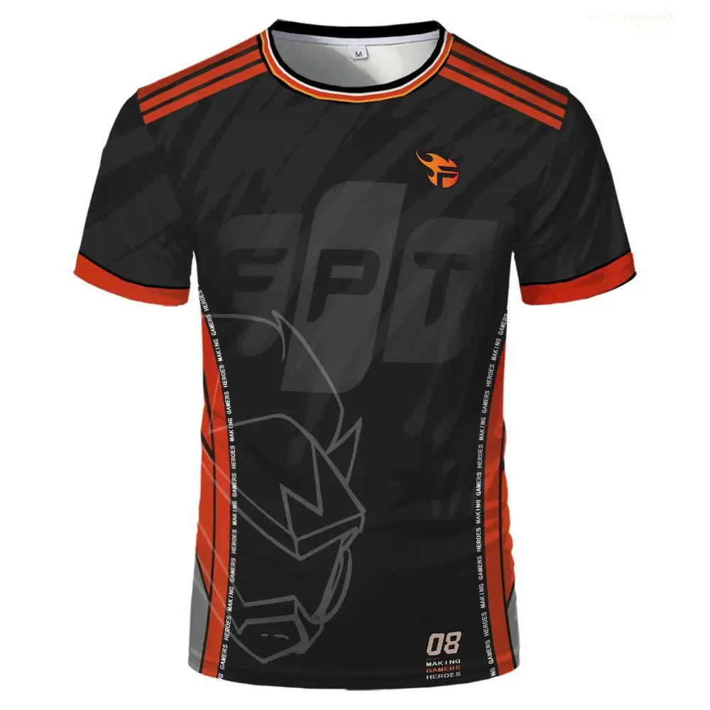 2024 New Team Flash E-sports Uniform Jersey T-shirt League Of Legends Competition Custom T-shirts VCS Fans Support Sports Tops