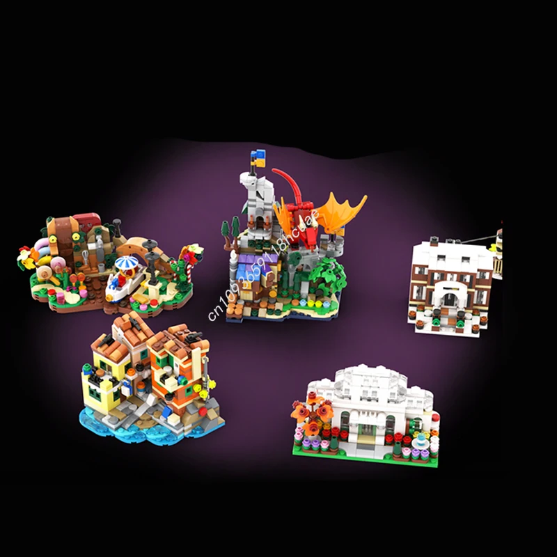 5400 stks MOC Mini Ideeën Collectie nan Model bouwstenen Monteren idee DIY Modulaire Architectuur speelgoed Verjaardag kerstcadeaus