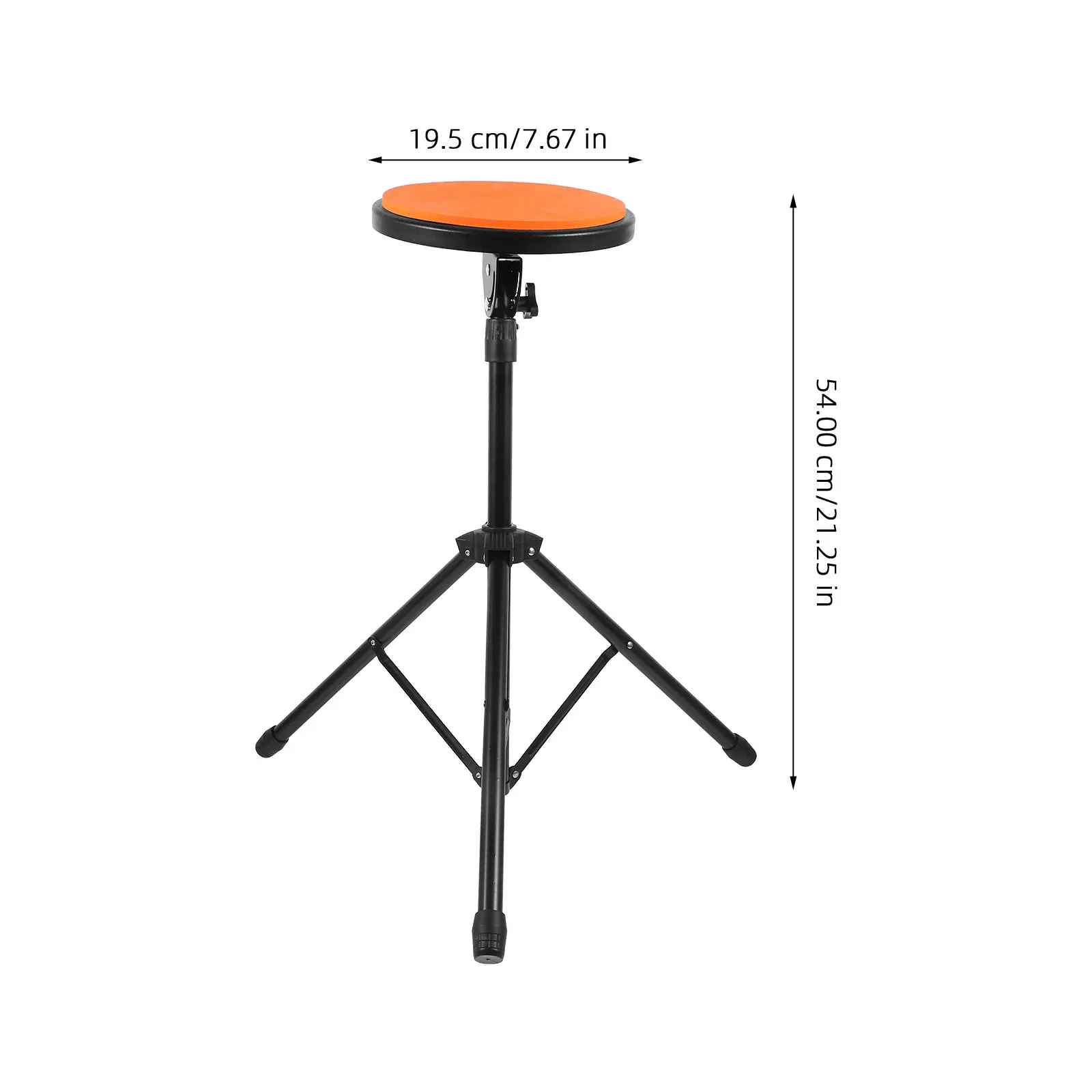 

Drum Pad Dumb Practice Set Kit Electric for Beginners Pads Stand Orange Drumming