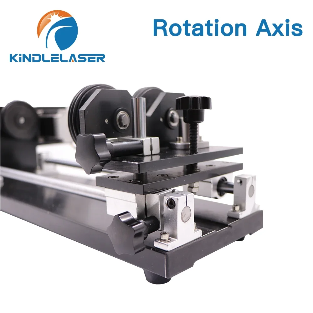 Rotary Axis Attachment, 4 Wheels Router Laser Rotary Attachment with 2-Phase Stepper Motor for CO2 Rotate Engraving Machine