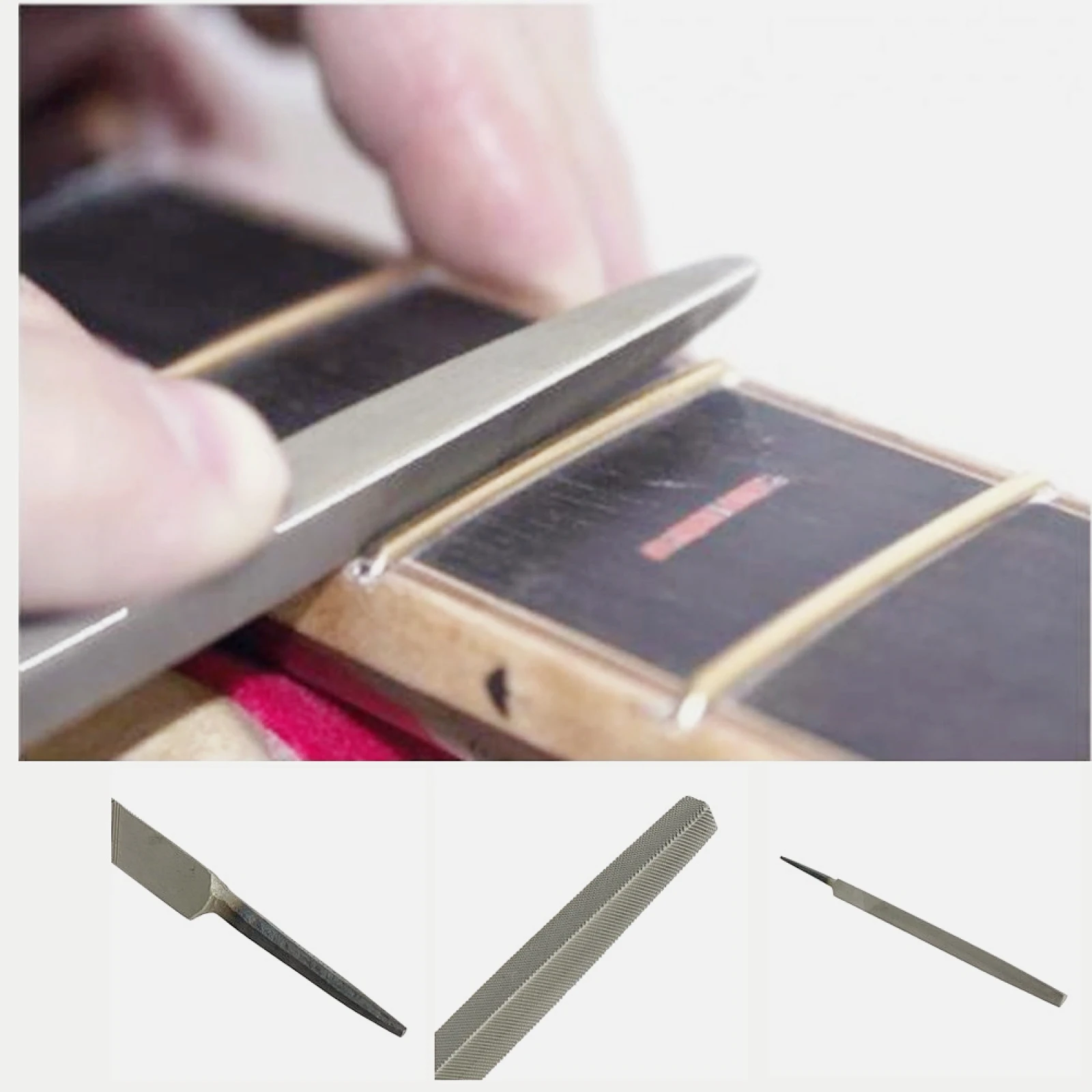 1Pc 140mm Length Smooth Triangular File Polished DIY Repair Tools For Luthiers Guitarist Guitar Accessories