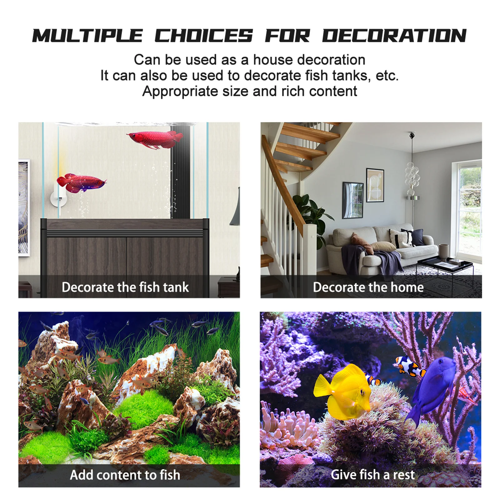 

Kisangel Dinosaur Resin Models Fish Tank Decor Action Figures Landscape Ornament Accessories Animal Decoration