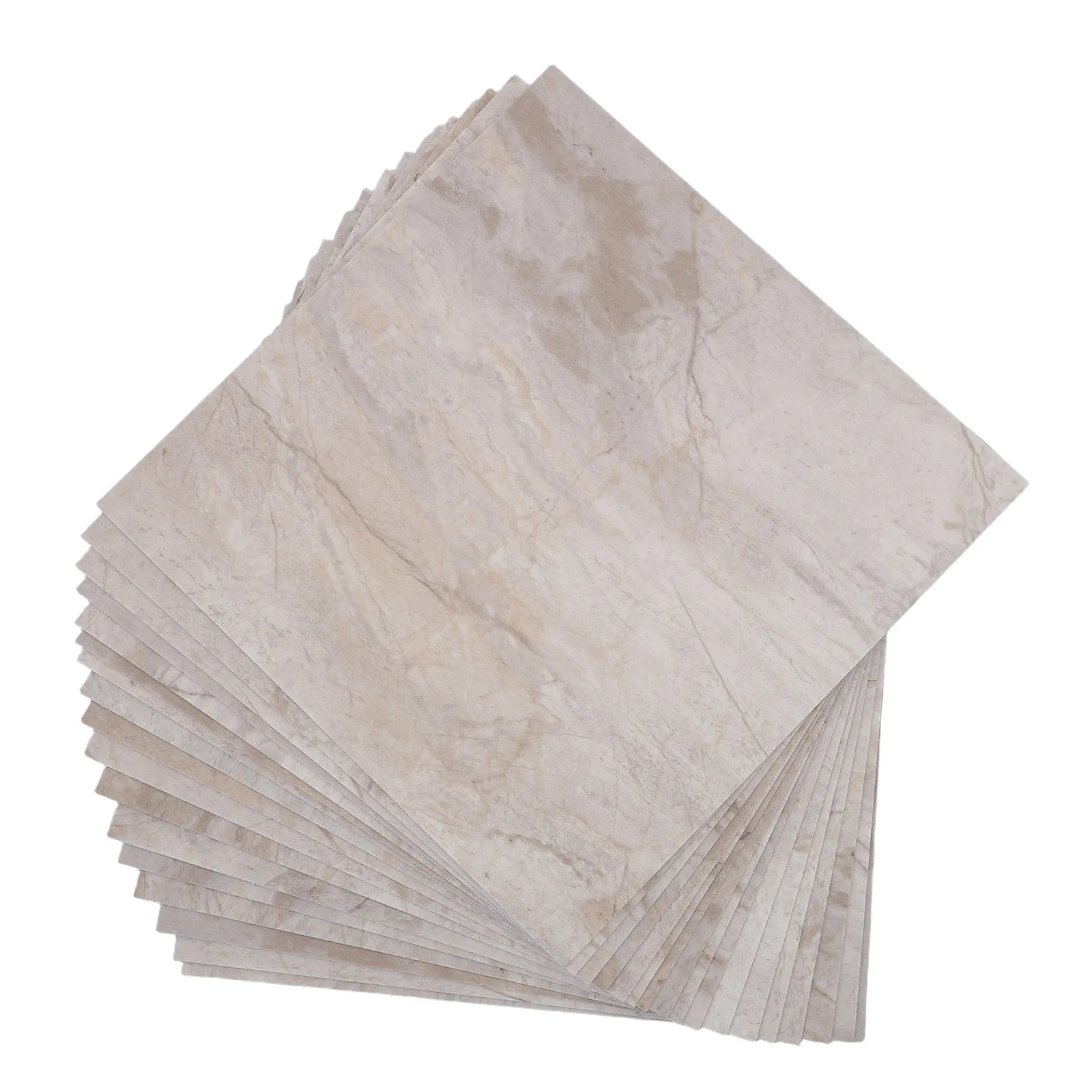 

20Pcs Waterproof Marble Tiles Peel Stick Floor Stickers Thick PVC Wear Resistant Flooring Kitchen Bathroom Home Decor