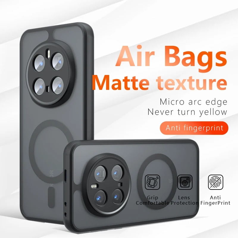 

Transparent for Magsafe Case for Honor Magic 7 6 Pro X9C 400 200 Lite 300 Ultra X7C Magnetic Ring Holder Kickstand Cover CL008