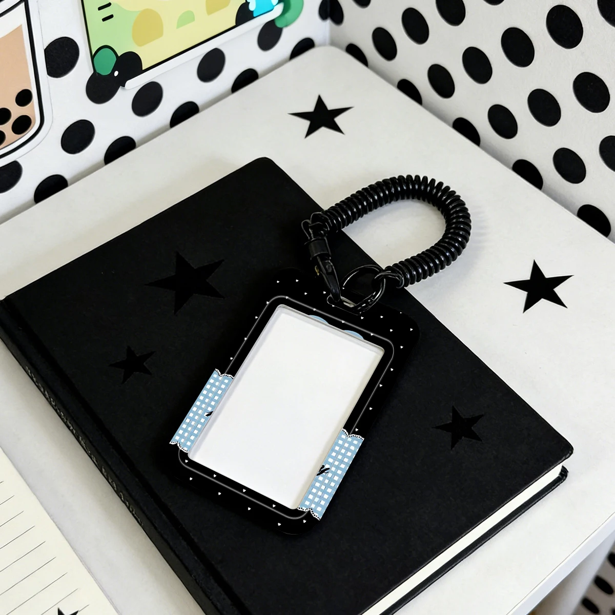 Card Holder for Pendant Keychain Student Bus/Meal Card Protection Case Credential Badge Holder Kpop Photocard Holder