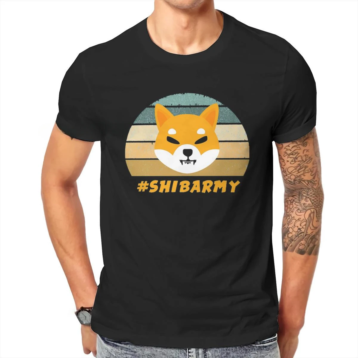 

Summer harajuku Cryptocurrency Crypto Miner Shiba Inu Shibarmy Harajuku Graphic High Quality Tshirt Loose O-Neck Streetwear