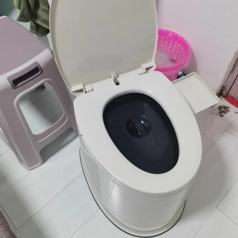 Portable Commode Chair for Elderly Pregnant Women Mobile Toilet Odorless Bedside Potty for Home Hospital Bathroom Toilet Bench