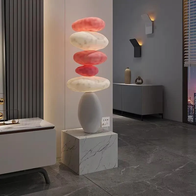 Living room decoration lightweight luxury floor lamp high-end bedroom bedside lighting
