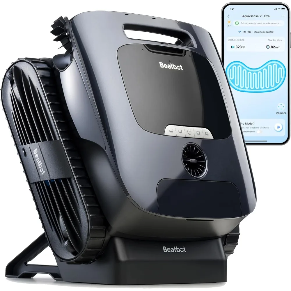 

Wireless swimming pool vacuum robot,suitable for complex swimming pools,swimming pool mapping with AI cameras,and 5-in-1cleaning