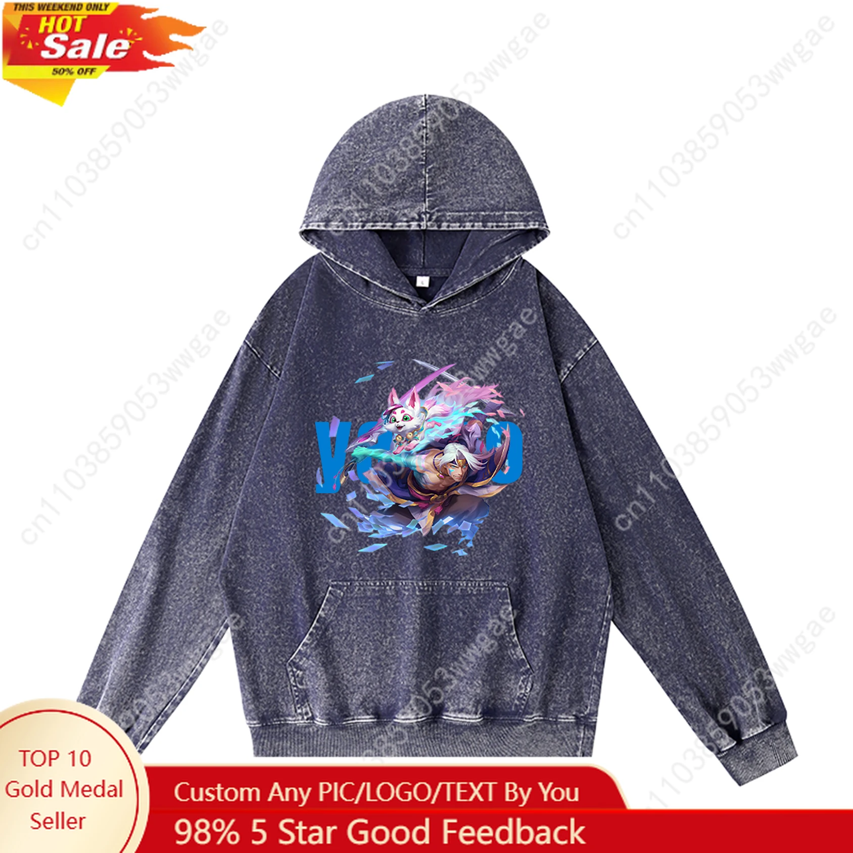 

Yasuo Hoodies Retro Hooded Sweatshirt Mens Womans Teenagers Vintage Pullover Sweatshirt With Pocket Oversized Customized Tops