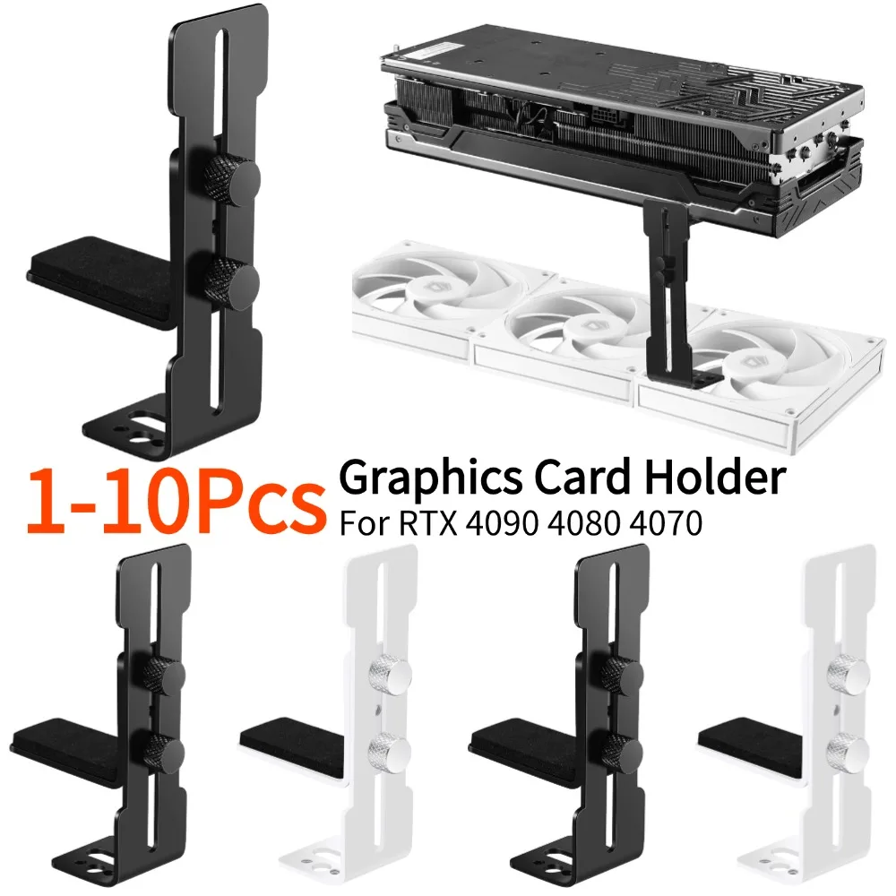 

Chassis 12cm Fan Position GPU Support Frame Stainless Steel Computer Graphics Card Holder Prevent Sagging for RTX 4090 4080 4070