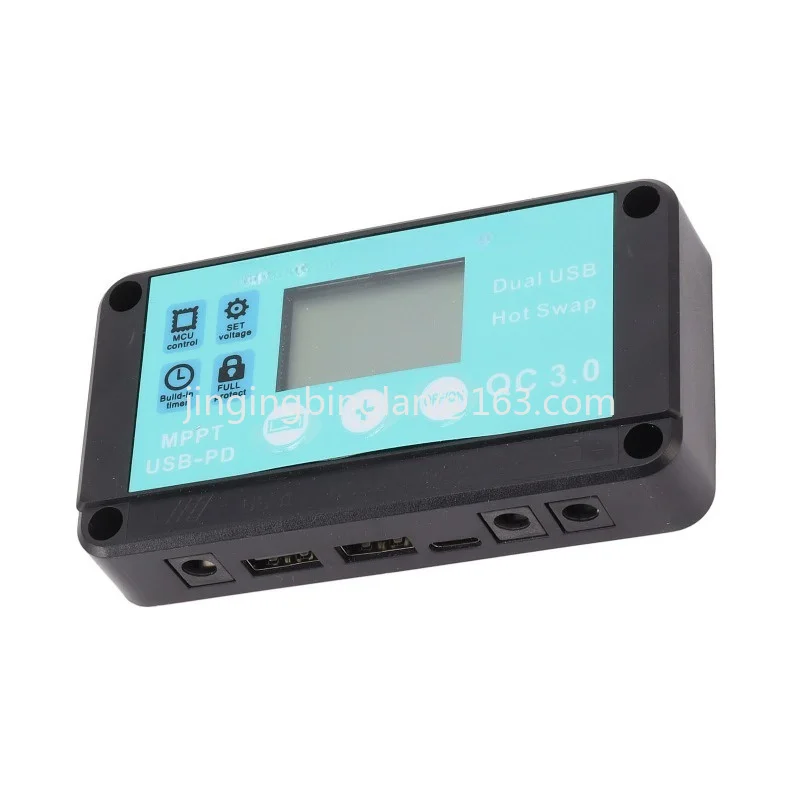 Factory-sold solar panel controller MPPT with fast charging dual USB intelligent adjustment with DC port regulator timing box