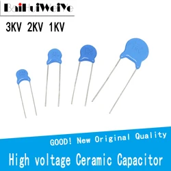 20 pz/lotto condensatore ceramico ad alta tensione 3KV 2KV 1KV 5PF 10PF 20PF 22PF 27PF 30PF 47PF 100PF 1NF 2.2NF 3.3NF 4.7NF 10NF 22NF