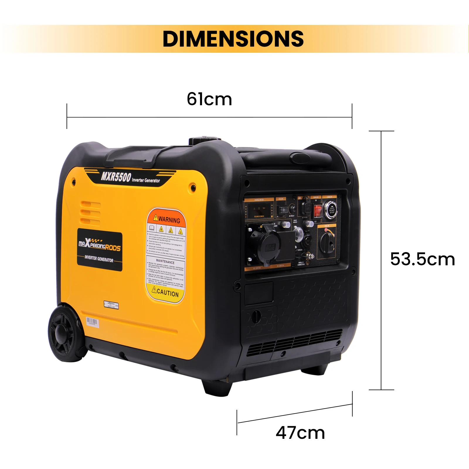 Petrol Generator Inverter Silent 5KW 5500W Electric Start for Home RV SUV  for Camping RV Job Site E-start