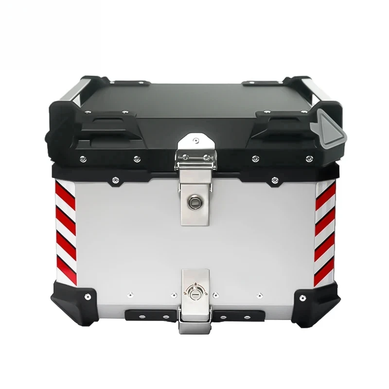 45L Waterproof Sier Cargo Box Universal Delivery Aluminum Alloy Motorcycle Lage with Metal Construction