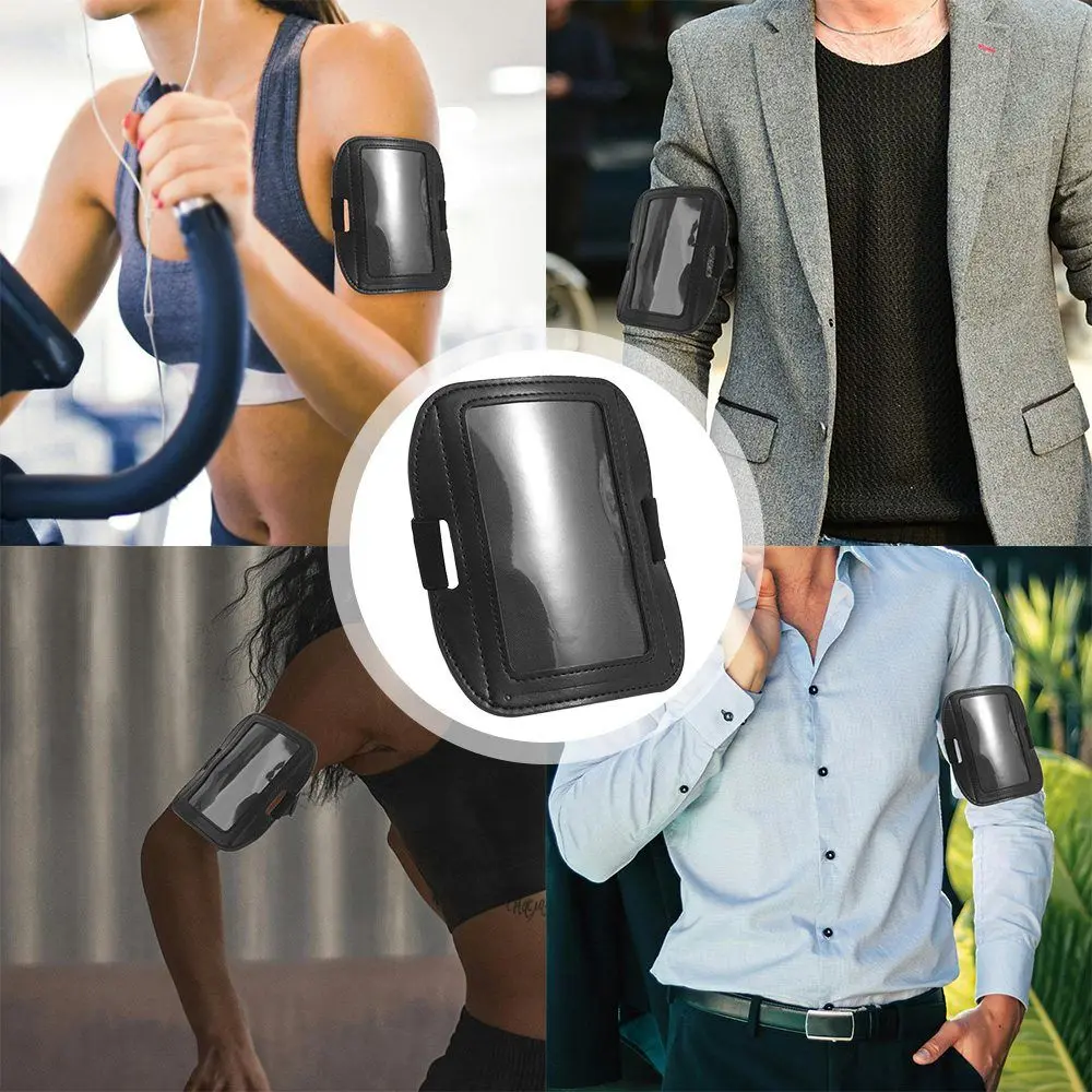 شخصية شريط مرن الذراع شارة حامل قابل للتعديل مطاطا حامل بطاقة الهوية بولي PU مقاوم للماء شارة بطاقة الهوية مكاتب #4