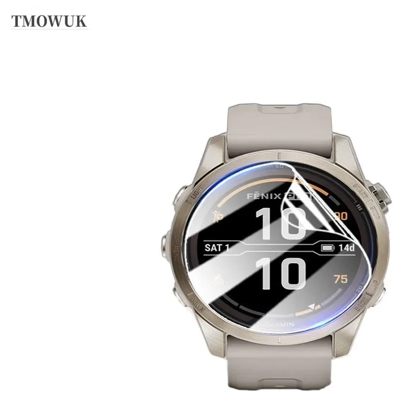For Garmin Fenix 7 7S 7X Pro Screen Protector Soft TPU Hydrogel Film HD Clear Anti-scratch Watch Protective TMOWUK