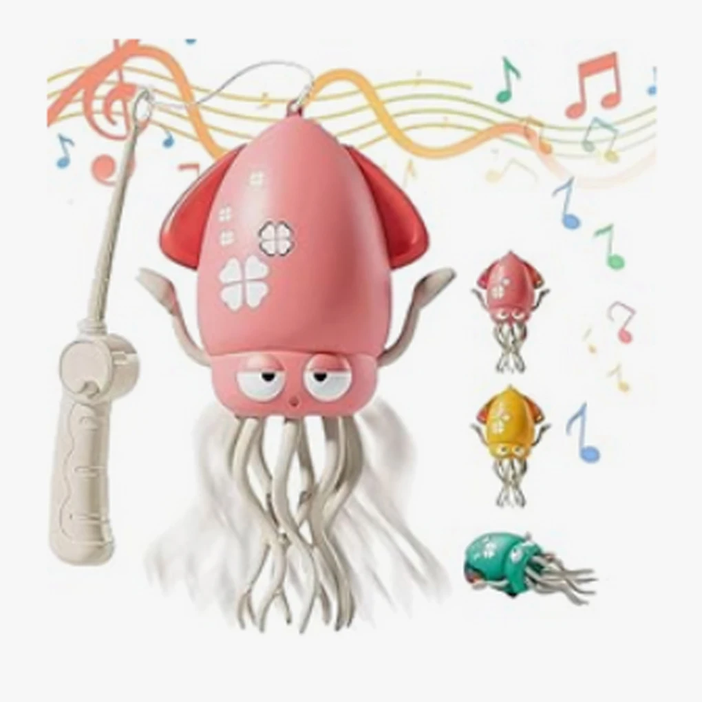 Elektryczna Tańcząca Ośmiornica Zabawka Kreatywna Zabawka Ułatwiająca Przeszkody, Prowadząca się na Kostkach, Szalona Akcja, Wydaje Dźwięki, Automatycznie Reagująca na Stymulacje, Tańcząca Ośmiornica