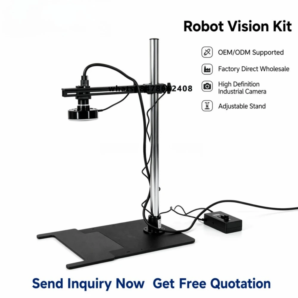 Vision Kit Desktop Robotic Arm with Vision Kit 16mm Lens Industrial Robot Arm for Education Training