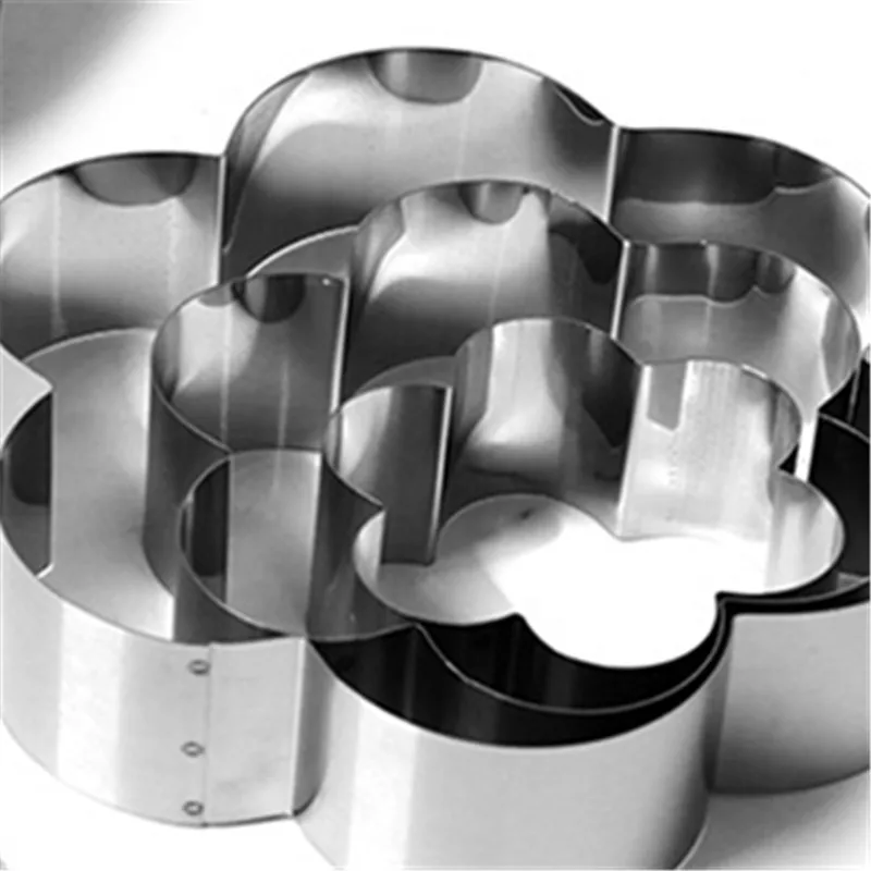 

Rustproof Adjustable With Scale Cake Rings For Baking 430 Stainless Steel Height 15CM Retractable Mousse Ring Circle Mold