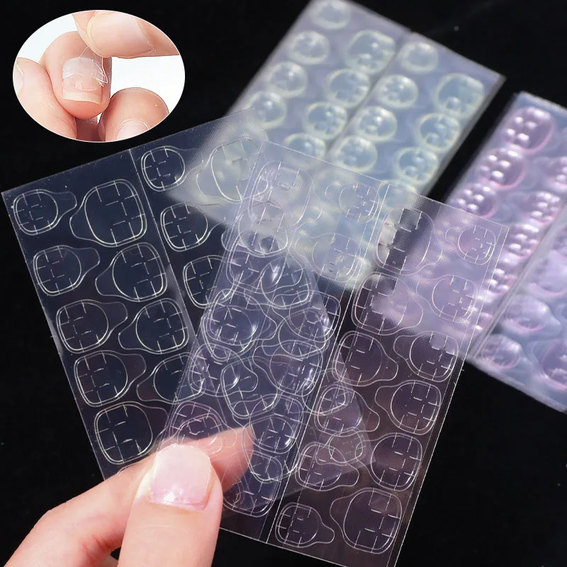 Diy Double Sided Stickers Jelly Transparent Nail Glue False Nail Reusable Adhesive False Nails Accessories And Tools