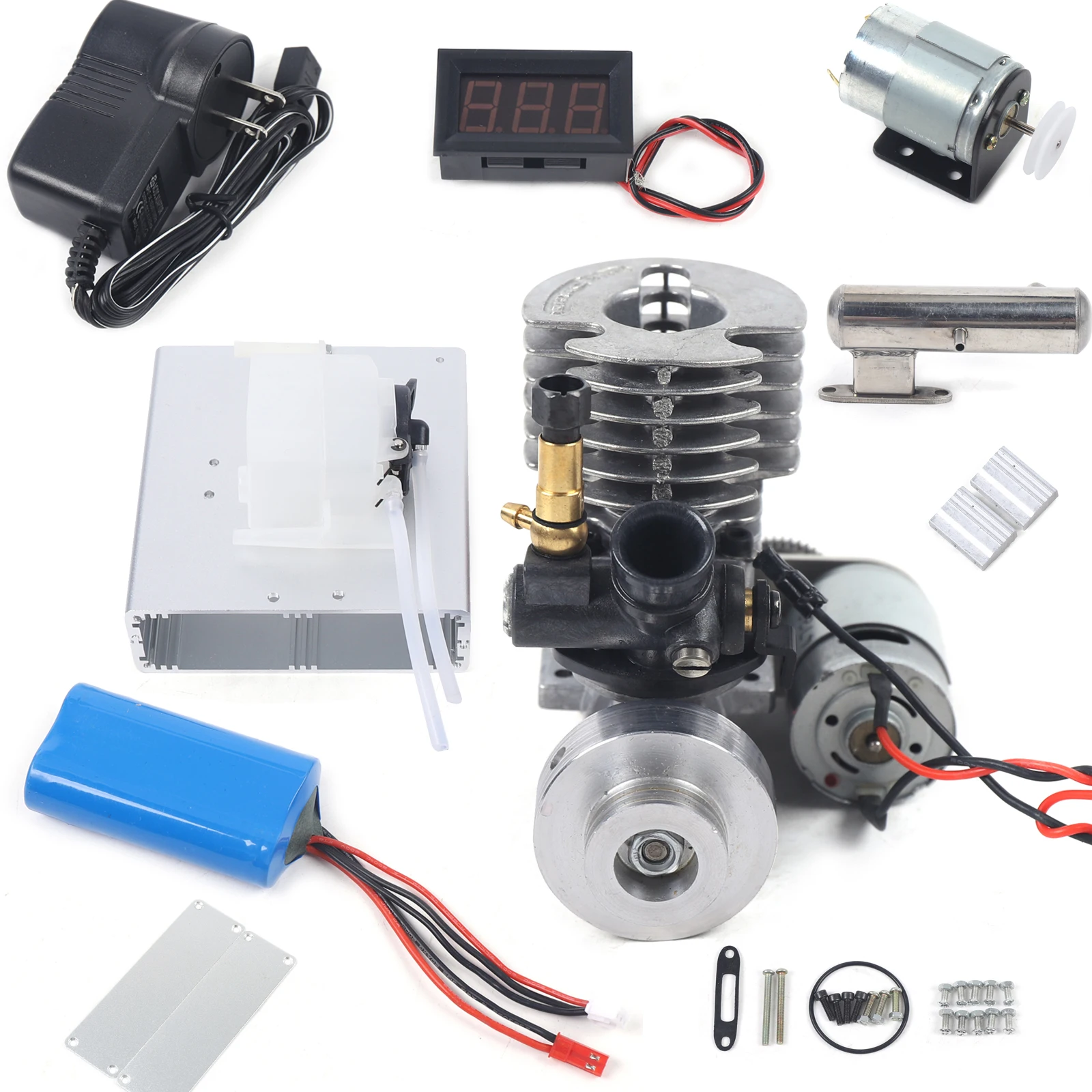 15-Stage Low Pressure Engine Methanol Engine One-button Start DIY Generator Kits 17000 rpm
