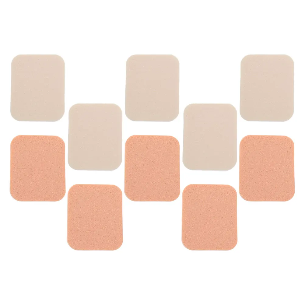 10 قطع من أدوات مكياج البودرة المنتفخة المربعة للوجه، أداة توزيع محمولة متعددة الأغراض لكريم الأساس وأحمر الخدود والرطب #3
