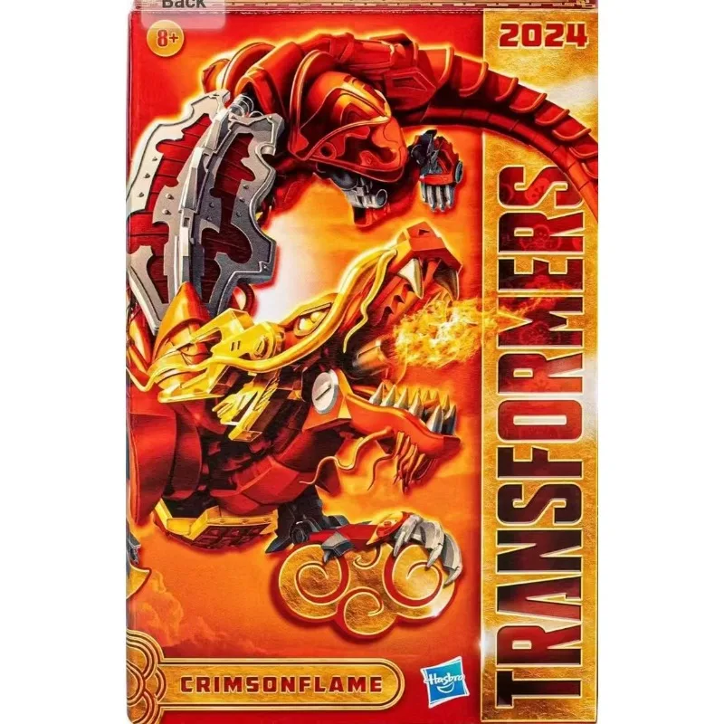 

Оригинальные игрушки Hasbro Transformers 2024 Year of The Dragon Limited CRIMSONFLAME Deluxe Class, аниме-фигурка, модель игрушки-модели