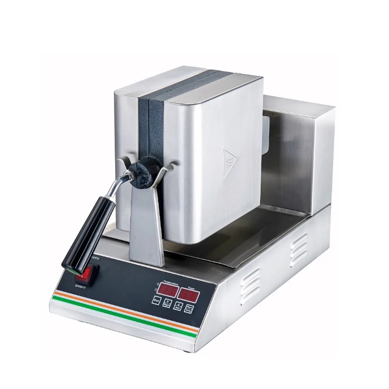 Waffle Machine Rotating Intelligent Digital Pattern Muffin Press Oven Commercial Non-Stick Stainless Steel Body