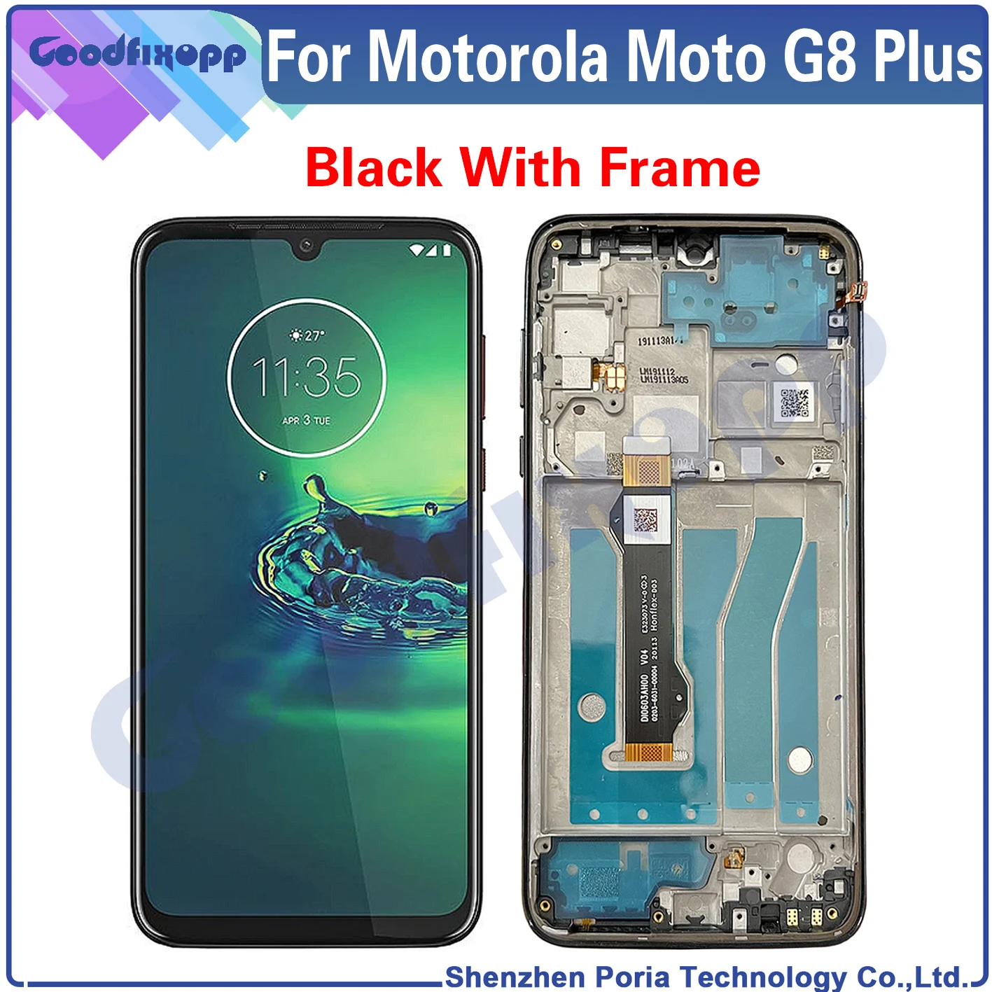 For Motorola Moto G8 Plus XT2019 XT2019-2 LCD Display Touch Screen Digitizer Assembly For Moto G8Plus Screen Replacement