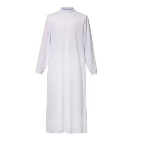 PADRE Tassel Pulpito Robes Vestimentos de Clero Traje de Obpo de Pastor com Colar de Inserção de Aba
