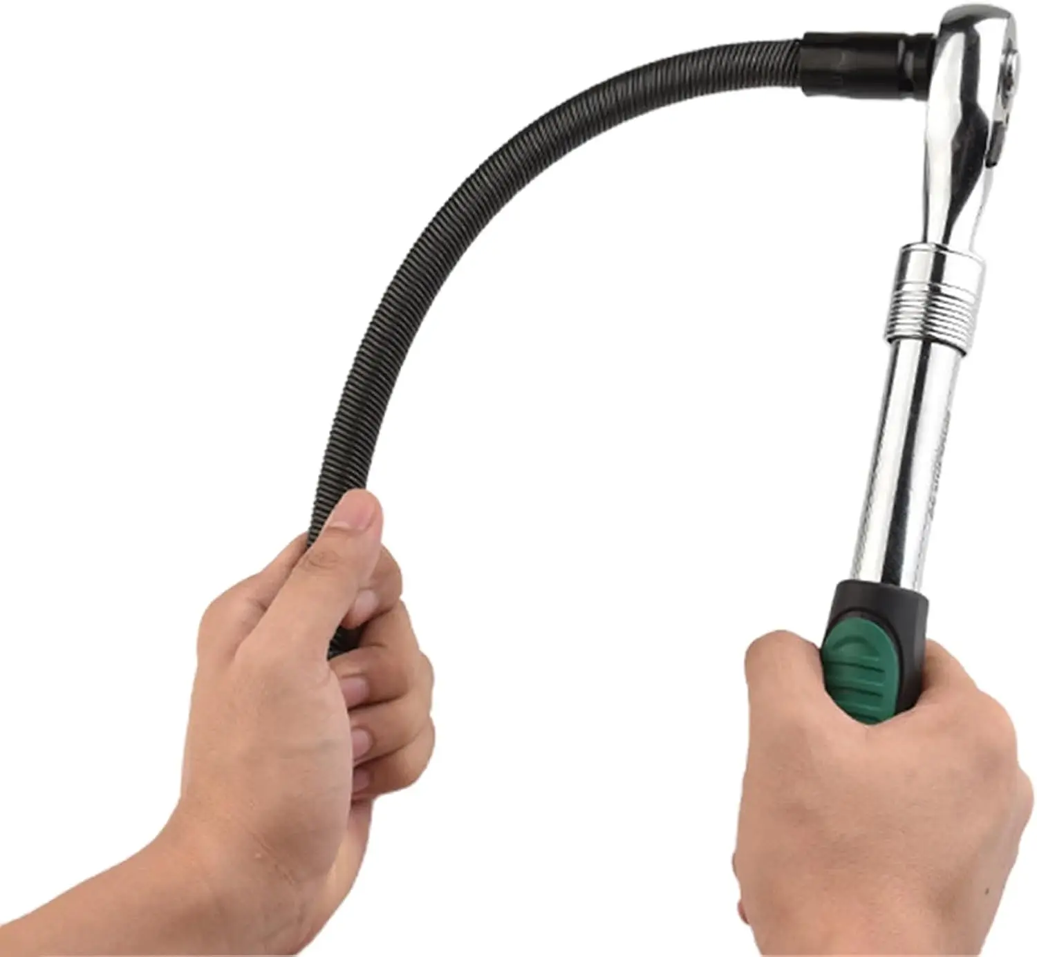 250/350 mm 1/2'' Flexible Socket Extension Ratchet Drive Socket Extension Bar Bendable Elastic Joint Head Post Connecting Link