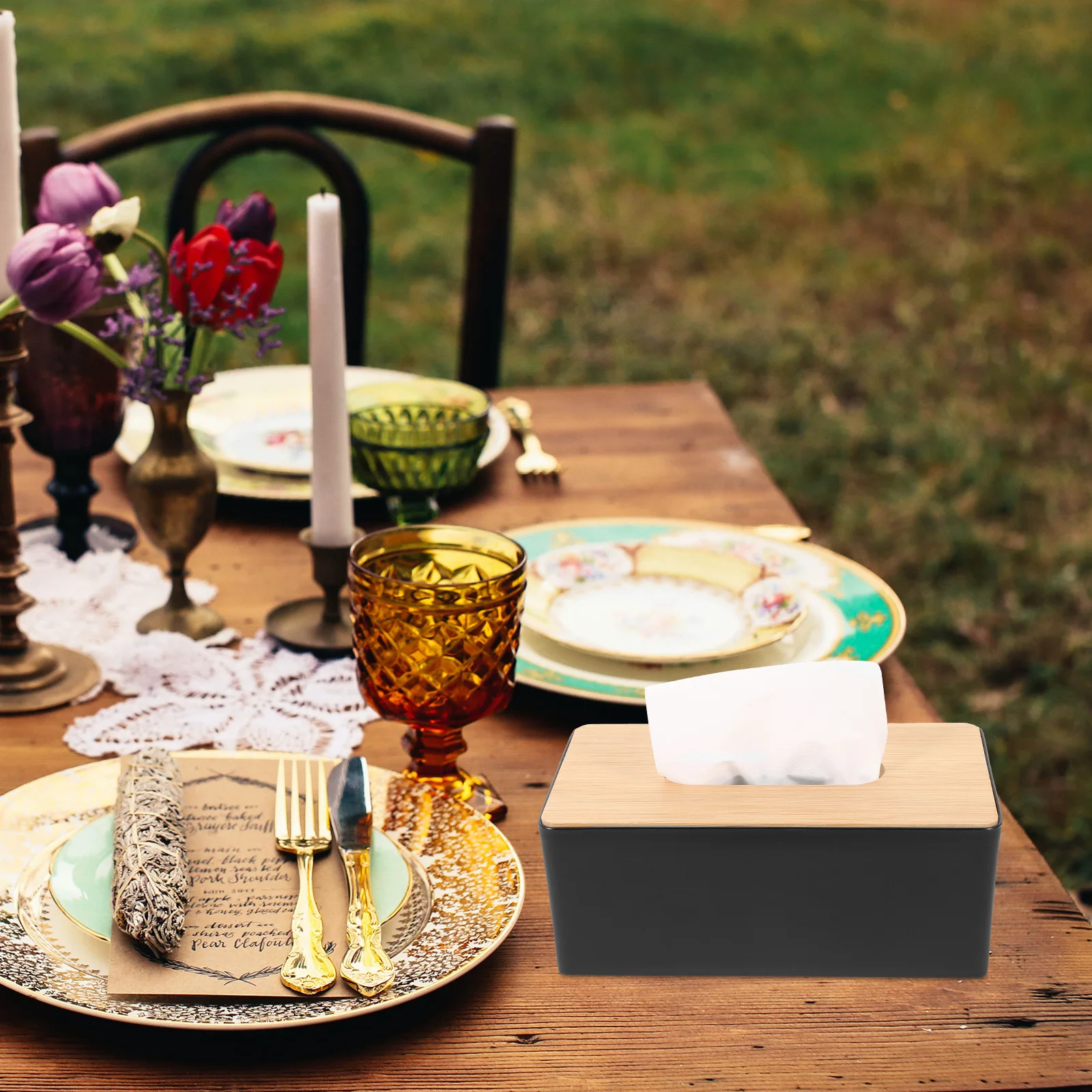 

Wooden Lid Tissue Box Modern Heavy Duty Napkin Holder For Home Office Hotel Desktop Storage Organizer Tissue Box Cover