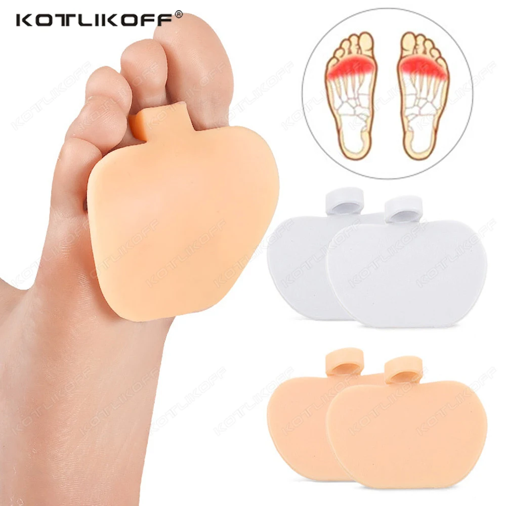 Gel Forefoot Insoles Metatarsal Ball of Foot Pads Toe Silicone Cushion Half Yard Othotics Foot Support Pain Relief Absorbs Shock