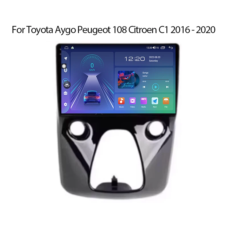 Voor Toyota Aygo Peugeot 108 Citroen C1 2016-2020 Autoradio Android 16 Navigatie GPS Android Auto Stereo Carplay scherm Unit 2 K - afbeelding 2