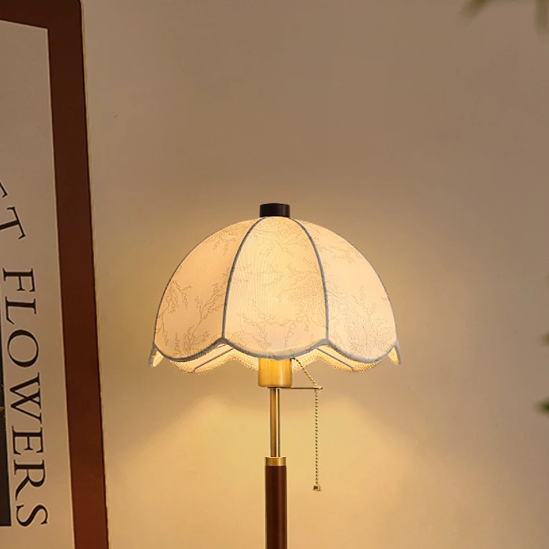 اليابانية وابي سابي مصابيح أرضية القديمة الأبيض الشمع الخشب النسيج عاكس الضوء غرفة المعيشة أريكة الجانب غرفة نوم ديكورات منزلية السرير #3