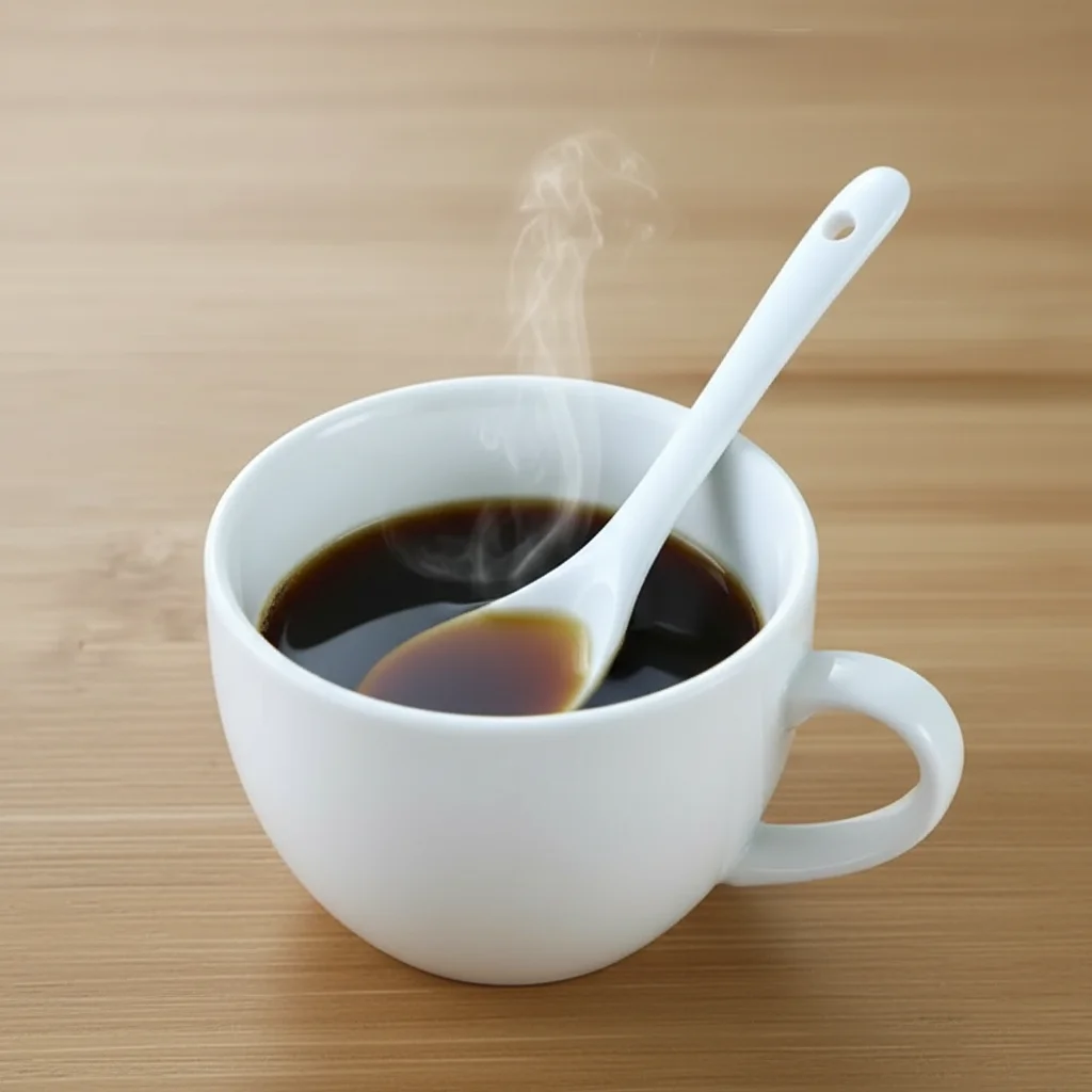 Tableware Ceramic Long Handle Spoons White Creative Coffee Spoon Mini Stirring Spoon Sugar Dessert
