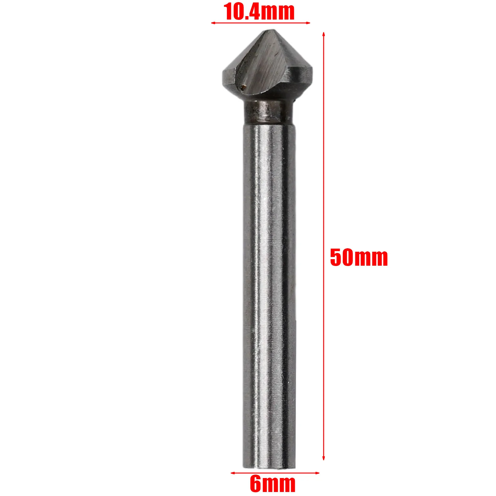 Professional Grade 90 Degree Countersink Drill Bit with 3 Flute Design for Precision Chamfering of Metals and Woods