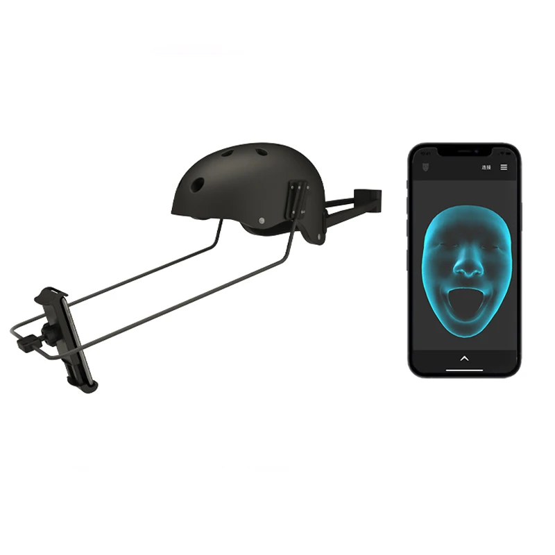 iphoneX series/go p ro/camera/RTS markless point/head-mounted facial expression capture helmet