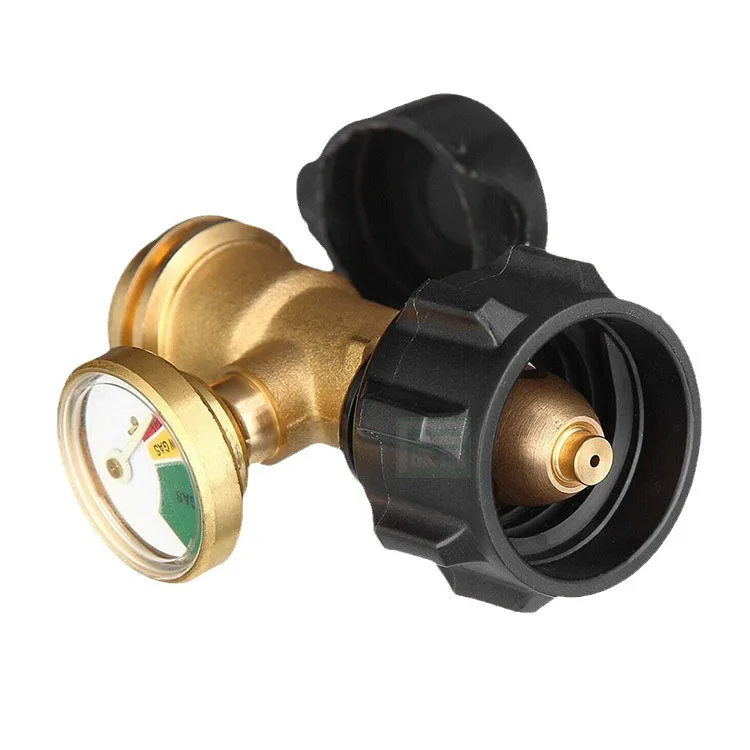 5 قطعة محول خزان غاز البروبان كشف التدفق حزام الغاز قياس الضغط صمام QCC #4