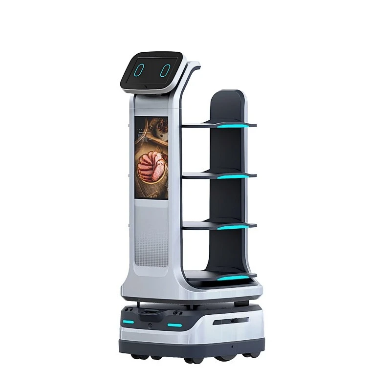Intelligent food delivery robot restaurant hot pot hotel serving food delivery waiter hospital automatic delivery