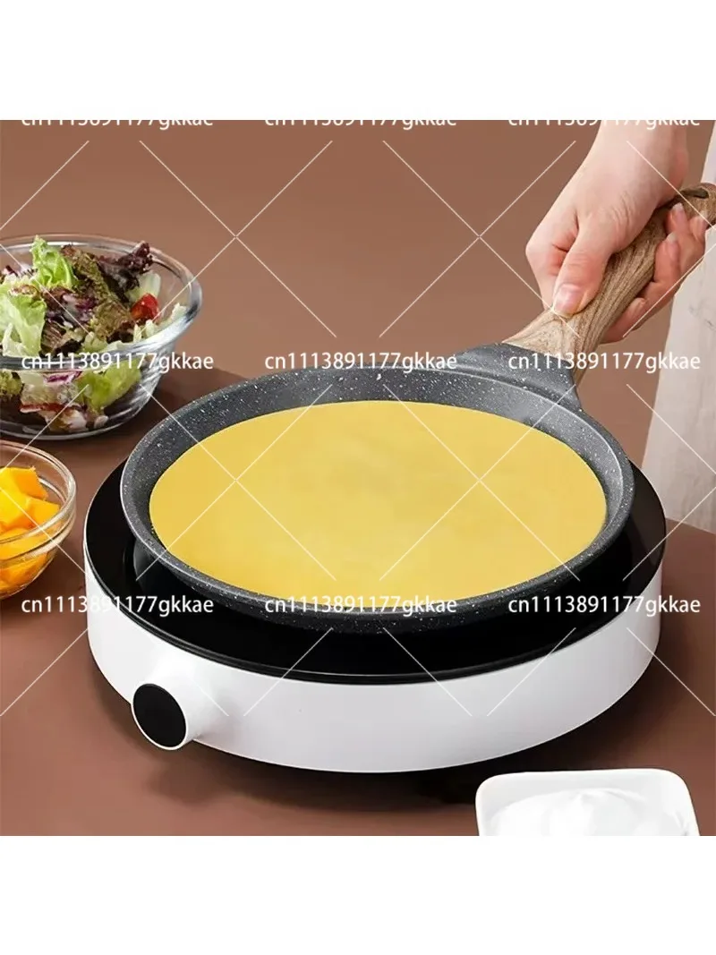 Non Stick Pizza Baking Tray Steak Pancake Frying Pan for Gas Electric Stove Flat Bottomed Kitchen Cookware