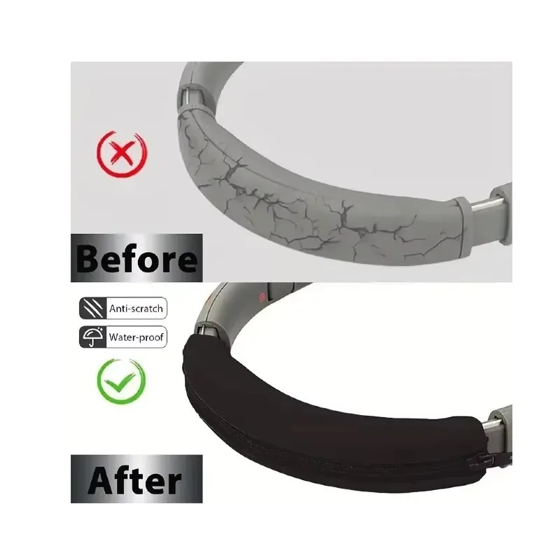 

NEW Replacement Protein skin memory sponge Earmuff Silicone zipper head beam protective cover for Sony WH-1000XM3 headphones ，