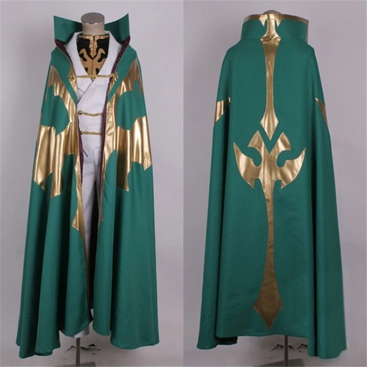 

Code Geass Cosplay Gino Weinberg cosplay Top Pants Cloak Halloween Christmas Carnival Party Role Play Suit