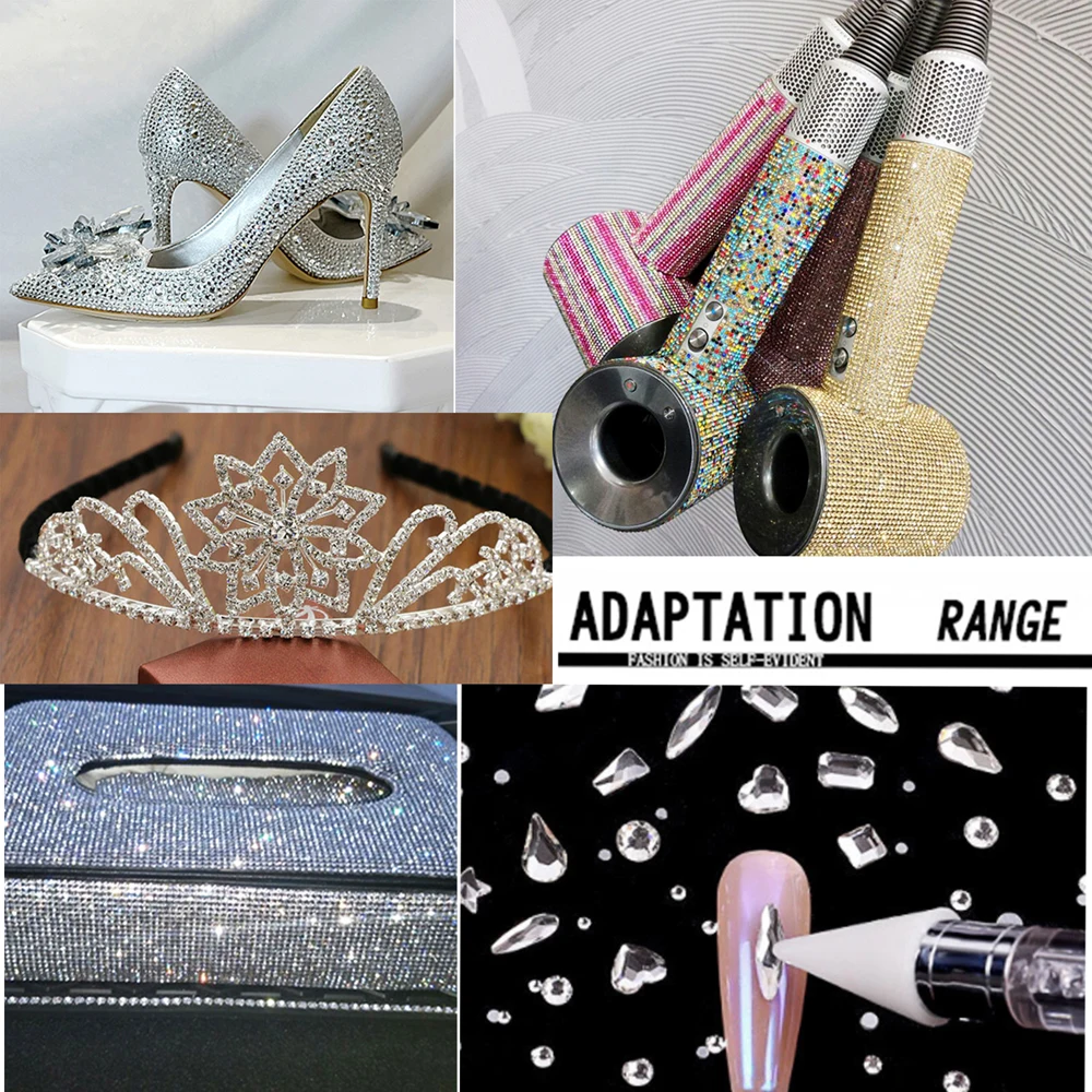 VC Super Glitter Crystal AB Rhinestones SS3-SS50  Hotfix Transparent FlatBack Strass Garment Nail Art  Decorations