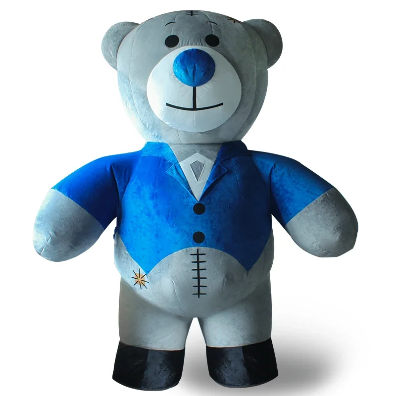 

Saygo Inflatable bear Mascot Costume for Wedding Adult Cosplay Mascot Costume Animal Funny Costume Tuxedo Bear