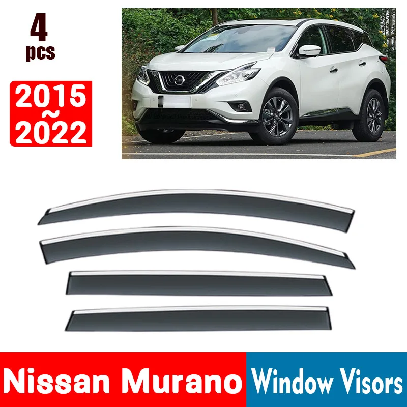 

Оконные козырьки для Nissan Murano 2015-2022, дождевики для окон, дождевик, дефлектор, тент, защита на вентиляционное отверстие, защитная крышка, отделка