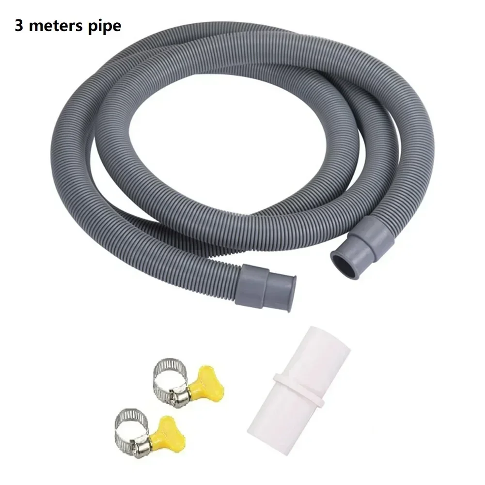 Drain Waste Hose Connector Washing Machine Dishwasher Drain Extension Kit Drain Pipe PP Drain Waste Hose Extension Pipe Kit