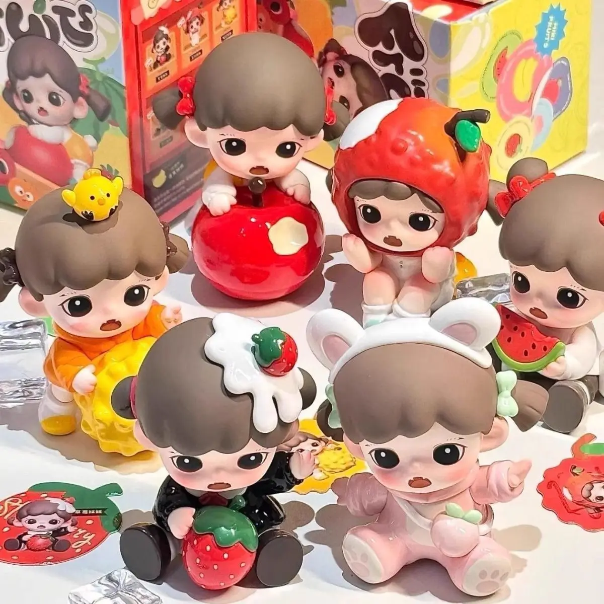 

Zoraa I Love to Eat Fruit Series Mini Blind Box - Cute Fruit Theme PVC Figure, Collectible Toy Gift for Kids & Adults